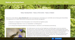 Desktop Screenshot of natur-erforschen.net