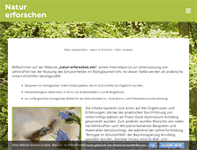 Tablet Screenshot of natur-erforschen.net